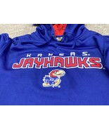 Kansas Jayhawks Hoodie Mens Large Blue Colosseum NCAA Basketball - £18.86 GBP