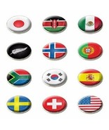 National Flag Crested Golf Ball Marker by Asbri Golf. J to Z Country. - $80.92 MXN