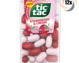 12x Packs Tic Tac New Strawberry &amp; Cream Flavored Mints | 1oz | Fast Shi... - £23.60 GBP