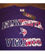 MINNESOTA VIKINGS American Flag Print NFL FOOTBALL T-Shirt MEDIUM NEW w/... - $27.08 CAD