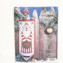 Santa Banner Counted Cross Stitch Kit Christmas Joan Elliott New 5467 De... - $29.68