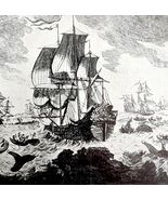 Dutch &amp; Hamburg Whalers Arctic 1926 Nautical Antique Print Whale Hunting... - $35.02 CAD