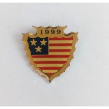 Vintage 1999 Arrowhead USA Flag Lapel Hat Pin - $8.25