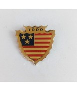 Vintage 1999 Arrowhead USA Flag Lapel Hat Pin - $8.25