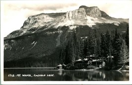 RPPC Wapta Mountain Emerald Lake British Columbia Canada UNP Harmon Postcard C1 - £28.35 GBP