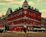 Vtg Cartolina 1914 Lima Ohio Oh Faurot Opera House Street Vista - $7.12