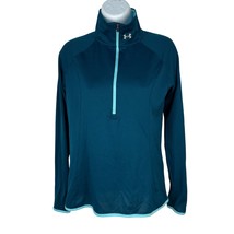 Under Armour Womens HeatGear 1/4 Zip Pullover XS Blue Lightweight Athlet... - $19.32