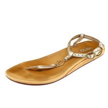 OluKai Sz 6 M Brown Strappy Leather Women Sandals - £21.01 GBP