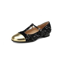 Shiny Bling Bling Sequin Flat Shoes Women Glitter Black Luxury Designer Mix-colo - £96.17 GBP