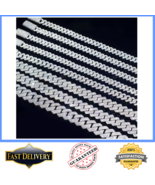 Iced Out 10-20mm Miami Cuban Link Necklace Hip Hop CZ Cubic Zirconia Bli... - $36.99+