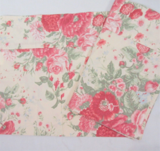 Eddie Bauer Vintage Bouquet Floral Pink Multi 2-PC Standard Pillowcase Pair - £32.91 GBP