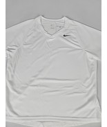 Nike Dri-Fit Raglan Short Sleeve V-Neck Lacrosse Shirt Men&#39;s L White DO8... - €25,09 EUR