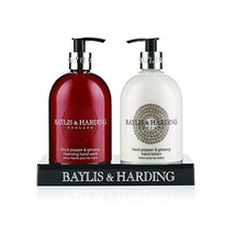 Baylis &amp; Harding Black Pepper and Ginseng Hand Wash and Lotion Set  - £20.36 GBP