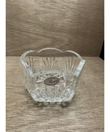 Vintage ROGASKA Yugoslavia Crystal Bowl Signed Heavy Clear And Stunning 6” - $24.75