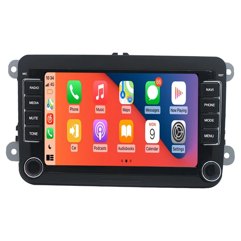 Wireless Carplay Android 11 car dvd gps navigation for  Golf MK5 Jetta Pat  Tigu - £279.59 GBP
