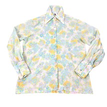 Land and Sea Blouse Womens Small Button Up Vintage Shirt Hippie 70s Halloween - £11.15 GBP