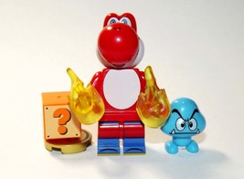 Minifigure Yoshi Red Deluxe The Super Mario Bros. Movie Bulk Block - $154.03 MXN