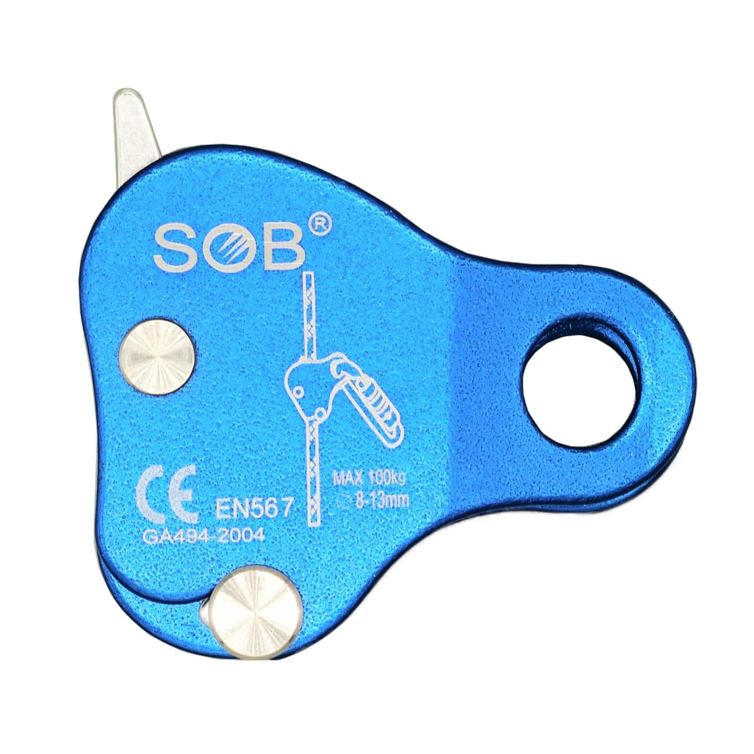 Sob Climbing Fall Protection Belay Device Ascender Protect Aluminum Magn... - $33.99