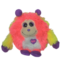 Ty Monstaz Murphy Pink Yellow Monster Stuffed Animal 2013 5.5&quot; - $14.55