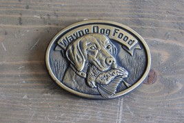 Vintage 1984 Wayne Dog Food Belt Buckle - £9.47 GBP