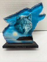 Mystic Spirit Bradford Exchange Mysteries of the Wild Wolf Howling Figurine - $369.07 MXN