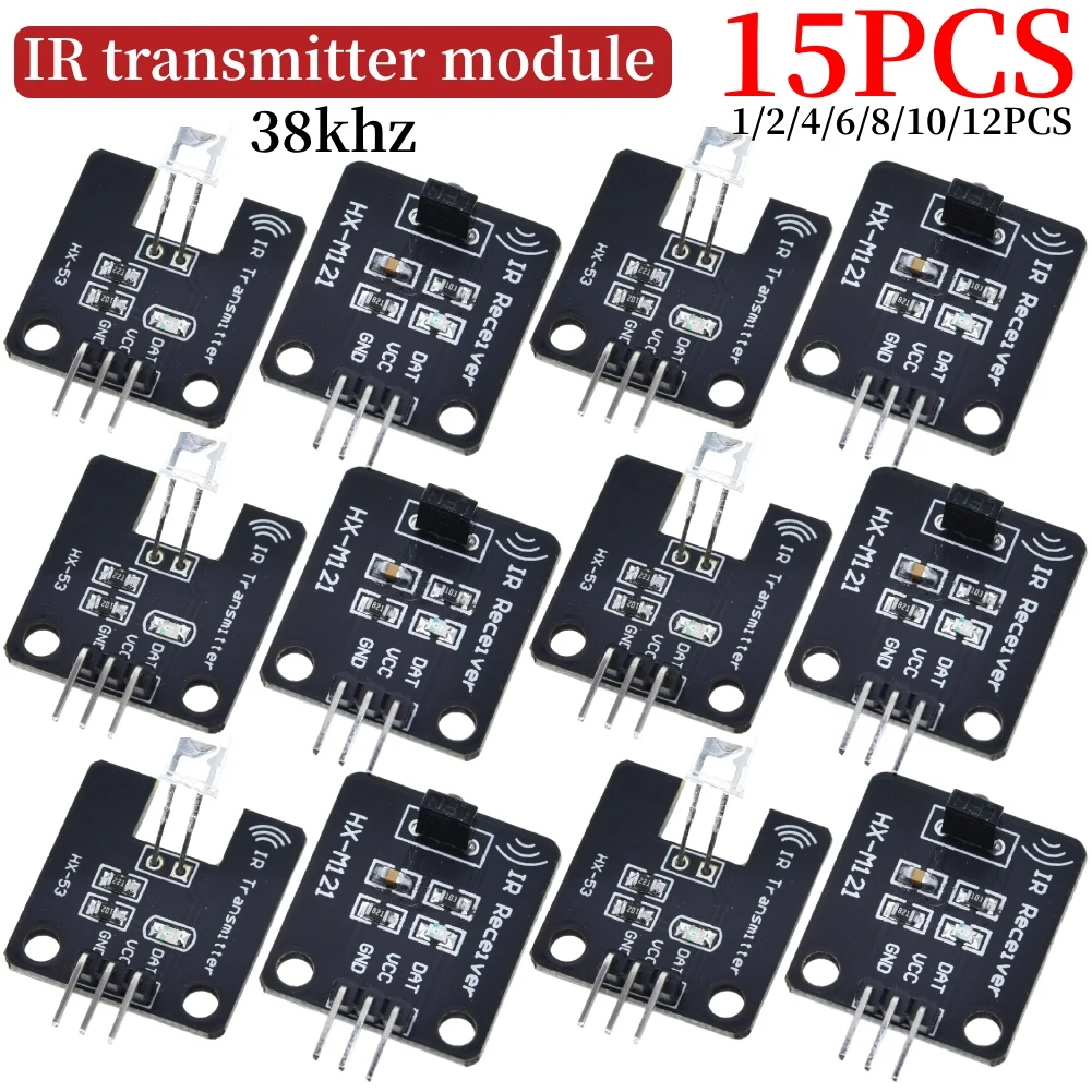 1-15PCS 5V IR Infrared Transmitter Module Ir Digital 38khz Infrared Rece... - $8.76+