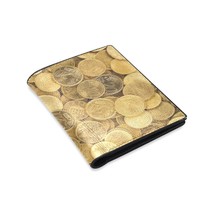 Gold Coins Bifold Leather Wallet - £15.23 GBP