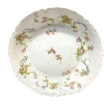 Vintage Hutschenreuther Gelb Floral Pink and Green Embossed Bowl Bavaria... - $18.54