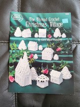 The Thread Crochet Christmas Village Town Building Church Tree Pattern Book 1069 - £14.11 GBP