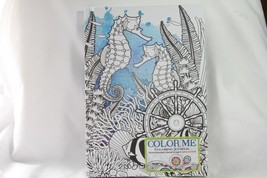 Coloring Journal (new) COLOR ME JOURNAL - ARRAY OF SEA IMAGES, LINED PAGES - $17.08