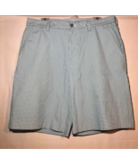 IZOD Golf Shorts Mens Plaid SZ 34 White Green Blue Checks Polyester Pock... - $282.52 MXN