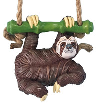Sloth 20490 Figurine Garden Swinger Indoor Outdoor Decor Blue Sky Clayworks - $26.73