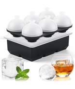 Whiskey Cocktail Ice Mold, Easy Fill and Release Silicone round Ice Ball... - $520.65 MXN