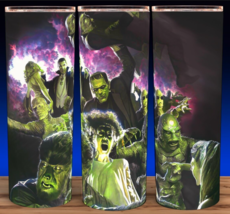 Universal Monsters - Frankenstein - Dracula - Bride - Wolf Man Cup Mug Tumbler - £15.83 GBP