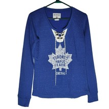 CCM NHL Toronto Maple Leafs Hockey Sweatshirt Lightweight Soft Blue Wome... - £21.00 GBP