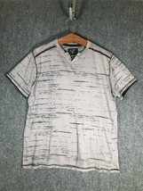 Modern Culture Mens XL T Shirt Striped Casual Shoulder Pocket Extra Larg... - $11.44