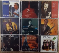 Live Jazz CD Lot of 9 Lou Donaldson Jesse Charles Miles Davis Pearls Django - $17.09