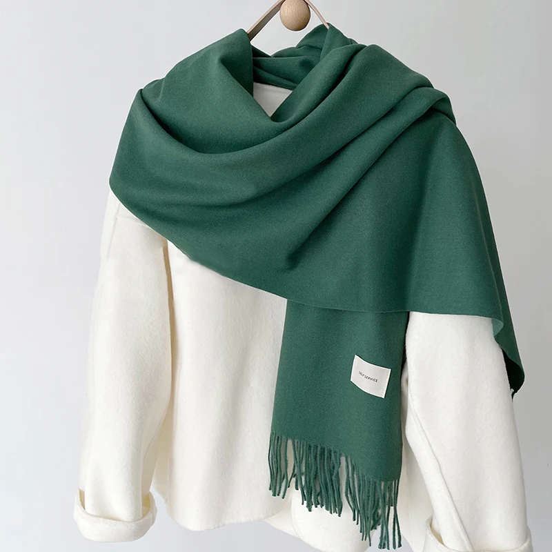 Women’s Winter Scarf: Soft Imitation Cashmere Shawl &amp; Wrap (Dark Green) - $13.10