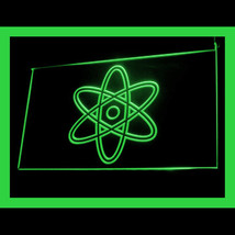 An item in the Collectibles category: 220062B Science Nuclear Glow Chemistry radiation ATOMIC Exhibit LED Light Sign