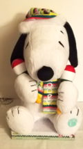 Peanuts Animated Musical Feliz Navidad Snoopy with Maracas Christmas Plush - £23.72 GBP