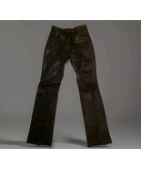 Vtg Styled By Polo Leather Pants Womens Size 10 Black High Waist Bootcut... - $208.96 CAD
