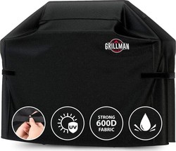Grillman Large Rip-Proof Waterproof BBQ Grill Cover, 58 L x - £32.13 GBP