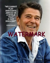 Ronald Reagan &quot; We Cannot Play Innocents Abroad&quot; Celebrity Quote Publicity Photo - £4.45 GBP+