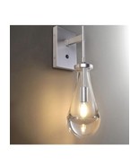 Huismier Wall Sconce Tear Drop Light With Switch Brushed Nickel 154W-1-SN - $49.49