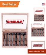 7-Piece High-Speed Steel Forstner Bit Set - 1/4&quot; to 1&quot; for Precision Woo... - $1,704.14 MXN