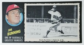 1971 Topps #43 Jim Bunning Reprint - Baseball&#39;s Greatest Moments - Mint - £1.57 GBP