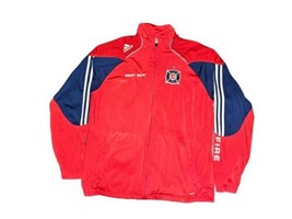 Chicago Fire ⚽️ Best Buy Adidas Navy Full Zip Patched Jacket Climalite Size M  - £41.10 GBP