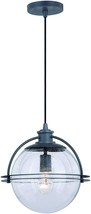 Glass Globe Pendant Light Fixture Modern Black Vintage Hanging Kitchen Iron Mini - £40.90 GBP