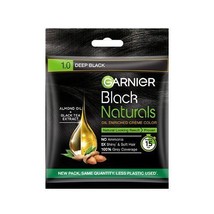 Garnier Black Naturals, Creme, No Ammonia Hair Color (1.0 Deep Black) - £6.64 GBP