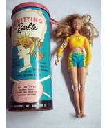 Empty Knitting for Barbie 1962 Cannister + 1998 Get Real Girl Doll - $188.29 MXN